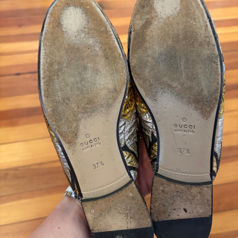 Gucci Princetown Horsebit Jacquard Mules US 7.5 EU 37.5 - Picture 6 of 7